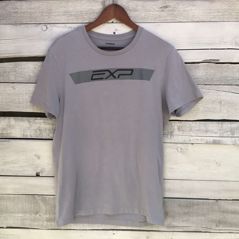 Express Men’s Sz L Gray Super Soft Short Sleeve Tee